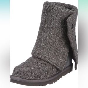 UGG Women’s Lattice Casey Winter Boots- Gray- Size 8